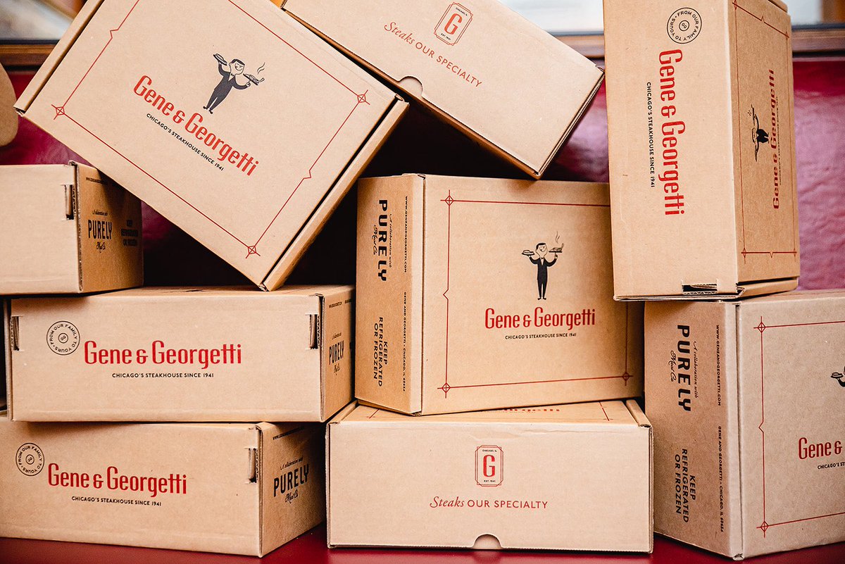 Gene_Georgetti's tweet photo. Shop https://t.co/oJ6VPIDfu5 and for the first time, ship our prime, wet aged steaks right to your door! Just in time to make the perfect gift this holiday season! ❤️❤️❤️ #Steak #supportsmallbusiness #CyberMonday #chicago #since1941 #steakboxes #shipitgood ✨ https://t.co/Kv6HyJgUnQ