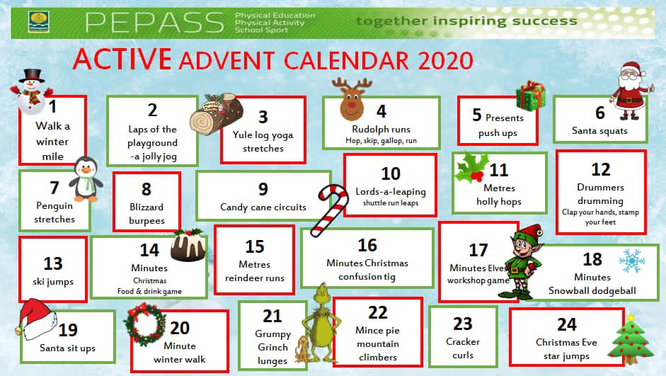 PEPASSGlasgow's tweet photo. 🎄🎅🏽Active Advent 2020 🎅🏽🎄
.

🚨NEW material from PEPASS online support🚨

We're regularly adding to the 100s of support vids, links and docs at: 
https://t.co/qQNMbOJ7Zo… 

Well worth having a 👀 🔗 ⬆️

Coming Soon...

◾️EXCLUSIVE Content
◽️ Highlight Package

#playingourpart https://t.co/vDKc369pfh