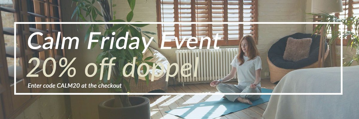 Today is your last chance to shop our Calm Friday event! Enter CALM20 for 20% off doppel. 

feeldoppel.co.uk/products/doppel

#feeldoppel #BlackFriday2020