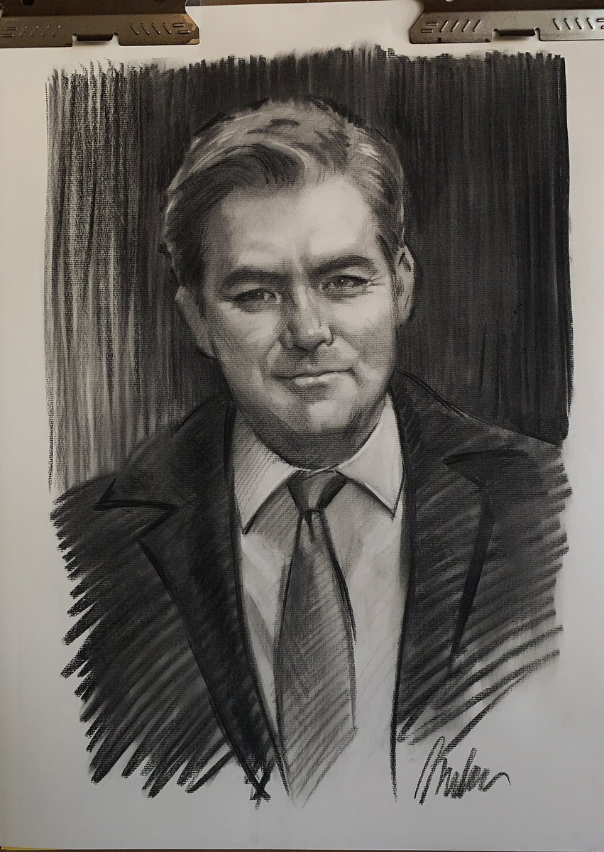 PaulBark401's tweet photo. Over the Thanksgiving break I was reflecting on how much I admire the professionals at @CNN CNN especially @jaketapper @TheLeadCNN @Acosta and for helping me stay sane the last 4 years. So I sketched out a charcoal portrait of each. Happy to gift to them in appreciation. https://t.co/bdyrorPOi3