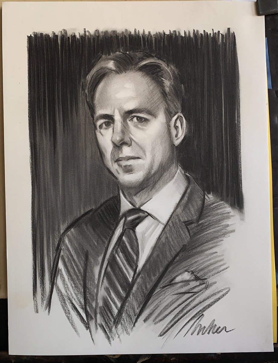PaulBark401's tweet photo. Over the Thanksgiving break I was reflecting on how much I admire the professionals at @CNN CNN especially @jaketapper @TheLeadCNN @Acosta and for helping me stay sane the last 4 years. So I sketched out a charcoal portrait of each. Happy to gift to them in appreciation. https://t.co/bdyrorPOi3