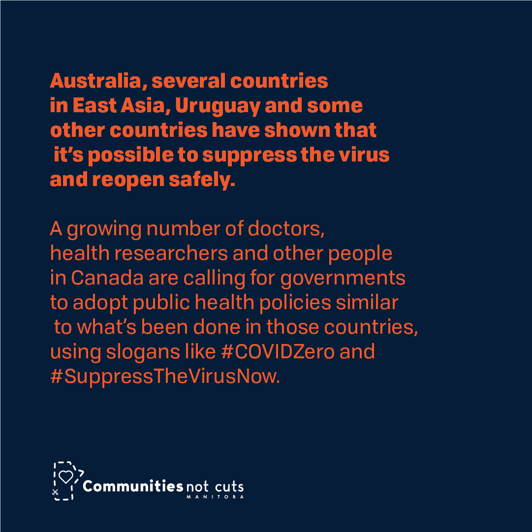 The Manitoba PC government’s pandemic policy has failed. Let’s learn from what’s worked in other countries and implement a socially just pandemic response in Manitoba! for a list of demands! #mbpoli  #Covid19mbSign the petition here:  https://www.cncmanitoba.ca/suppressthevirus