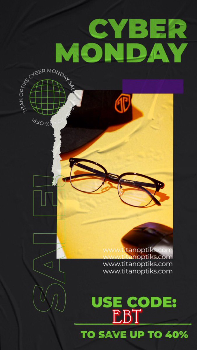 ItsEBT_'s tweet photo. Cyber Monday? More like cyber week for @TitanOptiks you guys don’t wanna miss out on these deals you can get right now using code EBT or even another members code!!! https://t.co/H6l03Nj9cf