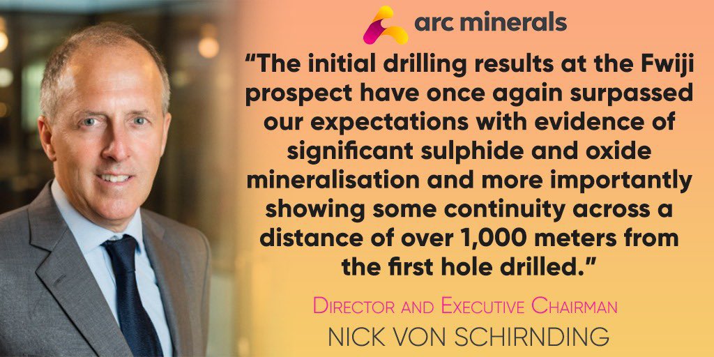  #ARCM Put two and two together with this quote from NvS on Fwiji:“Not only is this the first time we have found this area to be mineralised, but more importantly the carbonaceous shale unit is analogous to the host unit at First Quantum's Sentinel Deposit”