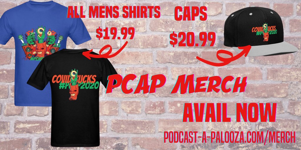 PaloozaPodcast's tweet photo. Only 1 month left before our #PCAP2020 swag no longer exists! Grab yourself some undercover COVID SUCKS gear which you can wear in public w/out outing yourself! 

By grabbing some PCAP merch you're supporting the event https://t.co/5RV73yJhfD
Our #PCAP2021 swag is coming soon https://t.co/O6x2pUv7z8