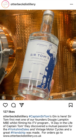 InxpressFSE's tweet photo. Great news! #InXpressBradford's customers, Otterbeck Distillery, have manufactured a gin for Sir @captaintommoore! #Otterbeck are sending all of their orders through #InXpress! Brilliant news to come out of these weird times! @OtterbeckD @dougielampkin https://t.co/PjzIqKzjv3 https://t.co/IdZ4IVDq43