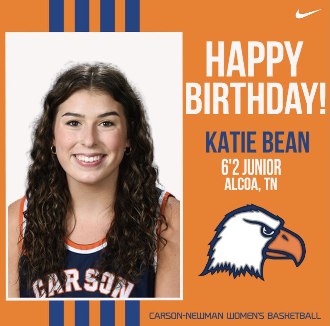 CNwbasketball's tweet photo. 🗣 Help us celebrate the birthday girl, @katiebean35! We hope you have a great day! 👏🏼🥳🎂 #TALONSUP https://t.co/QXkqYrfBT1