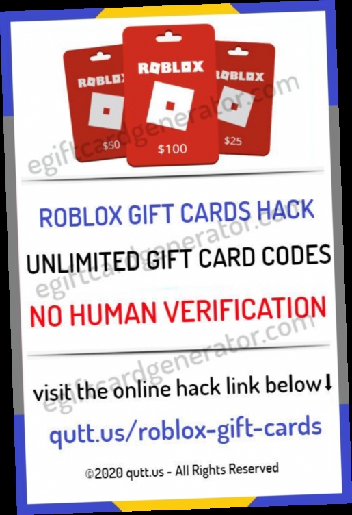 How To Hack Roblox Accounts 2020  Free gift card generator, Roblox, Gift  card generator