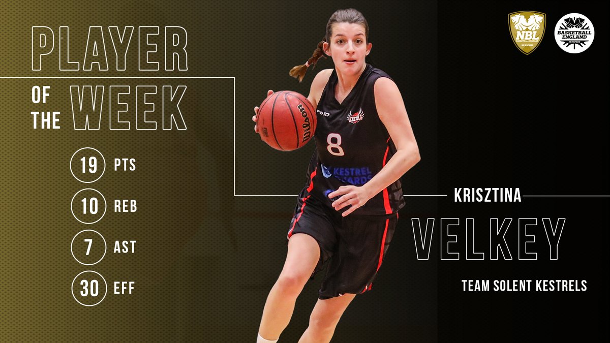 ❄ a cool double-double makes <a href="/TSKestrelsWBB/">Solent Kestrels WBB</a> guard Krisztina Velkey the WNBL POTW in week 7 🏆