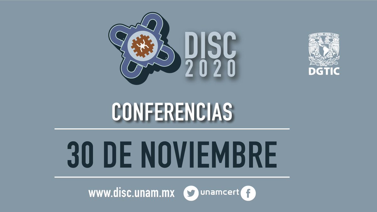 unamcert's tweet photo. En estos momentos inicia la conferencia ¿Cómo cuido mis datos personales? y ¿Qué deberían hacer las empresas para protegerlos? con Miriam Padilla. #DISC2020 https://t.co/QQRML0DnPK