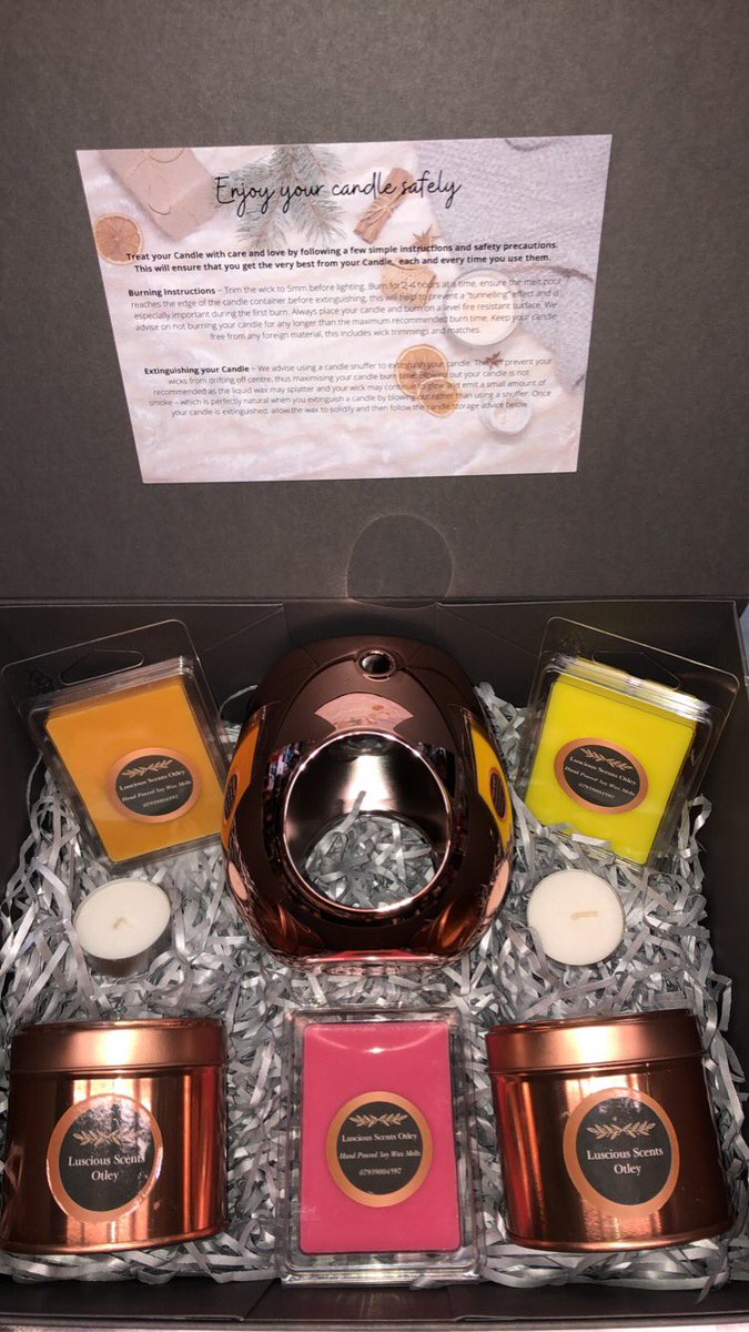 OtleyScents's tweet photo. I have some beautiful gift boxes available. Please message me to order 🙂 https://t.co/avJTXnGeT6