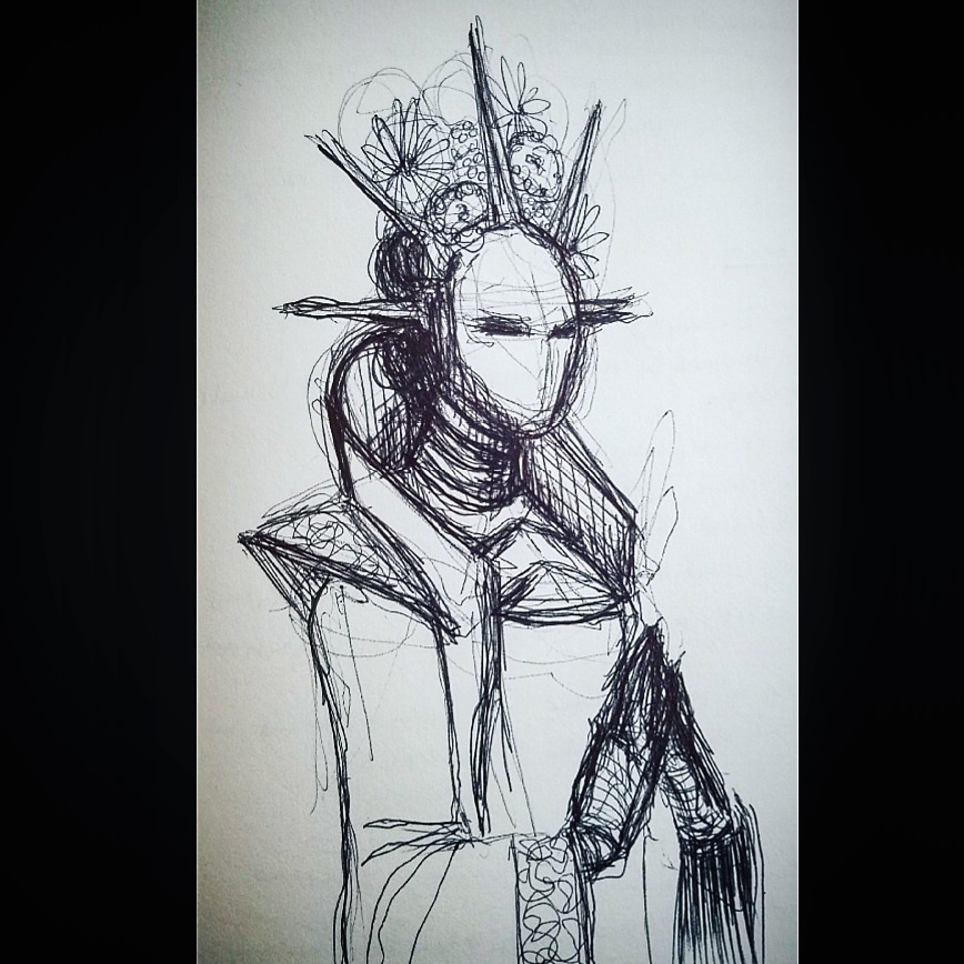 NerdsdayComic's tweet photo. Sketching out some ideas for this secret project. Just seeing where the pen takes me
#drawing #art #characterdesign #WIP #personalproject #somethingsecret #PenAndInk #sketchbook #ballpointpen https://t.co/sWdQx0T3fZ