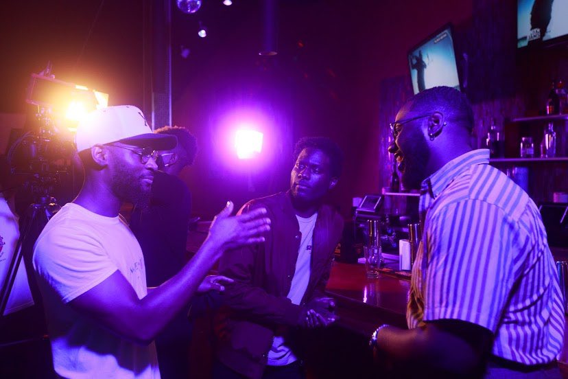 RashadEllis__'s tweet photo. Directors on Set - “The Price of Comedy”. That’s a wrap whoadie! #thepriceofcomedy #featurefilm #indie #iwannamakeloveinthisclub https://t.co/akkcv509P9