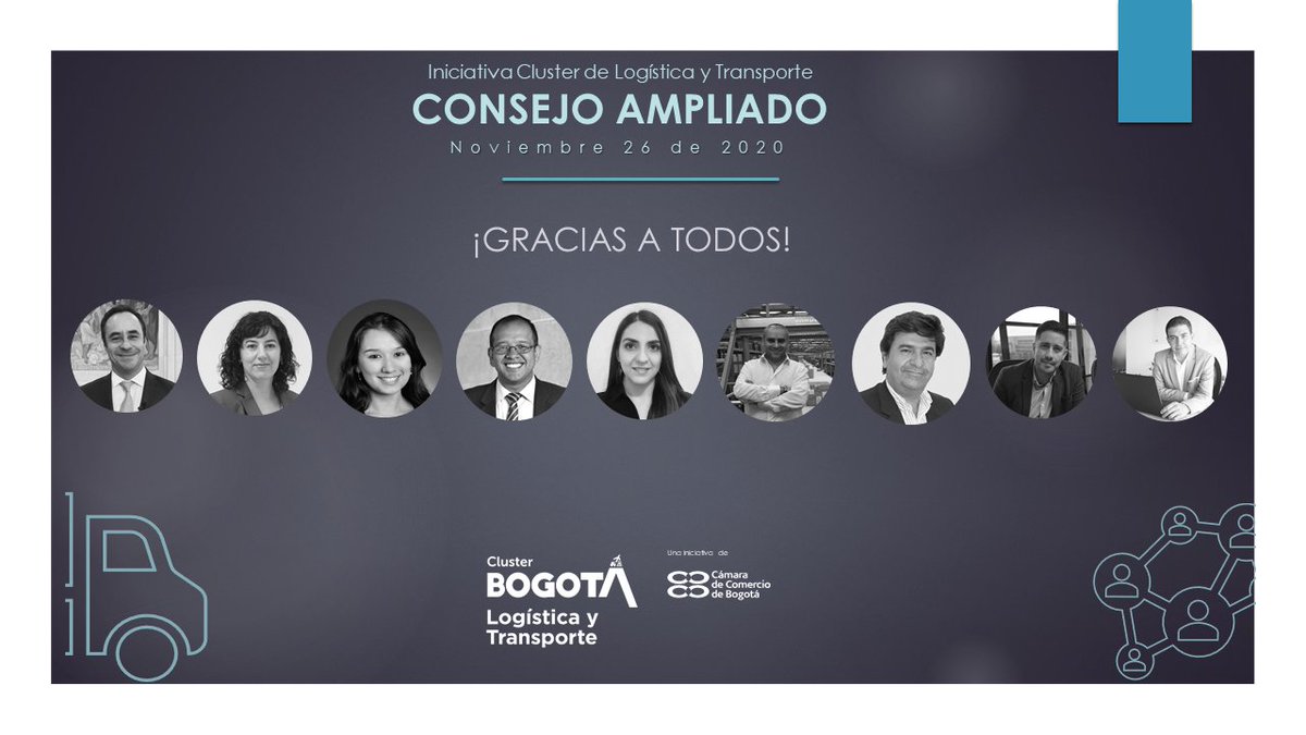 mariofontalvof's tweet image. Gracias a los más de 610 asistentes que nos acompañaron el pasado 26N en el Consejo Ampliado del #clusterlogistica, donde presentamos los logros de la agenda 2020, de cara a la reactivación económica. En @camaracomerbog seguimos comprometidos con la competitividad del sector!