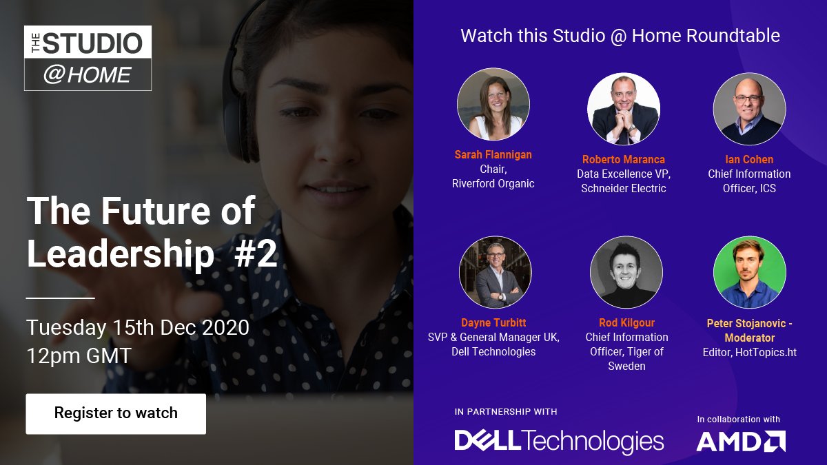 What are the key challenges facing technology leaders specifically right now?

Join Sarah Flannigan, Roberto Maranca, Ian Cohen, Dayne Turbitt, Rod Kilgour and Peter Stojanovic.

📅 REGISTER TO WATCH: hottopics.ht/38027/the-futu…

With <a href="/DellTechUK/">Dell Technologies UK</a> + <a href="/AMD/">AMD</a>.