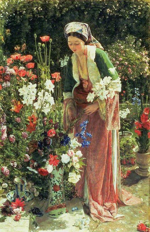 janjohnsen23's tweet photo. “The true gardener is a lover of his flowers, not a critic of them... I think the true gardener, the older he grows, should more and more develop a humble, grateful and uncertain spirit.
~ Reginald Farrer … Artist: John Frederick Lewis, c. 1865
#flowers #floratopia #janjohnsen https://t.co/F1aXTrO533