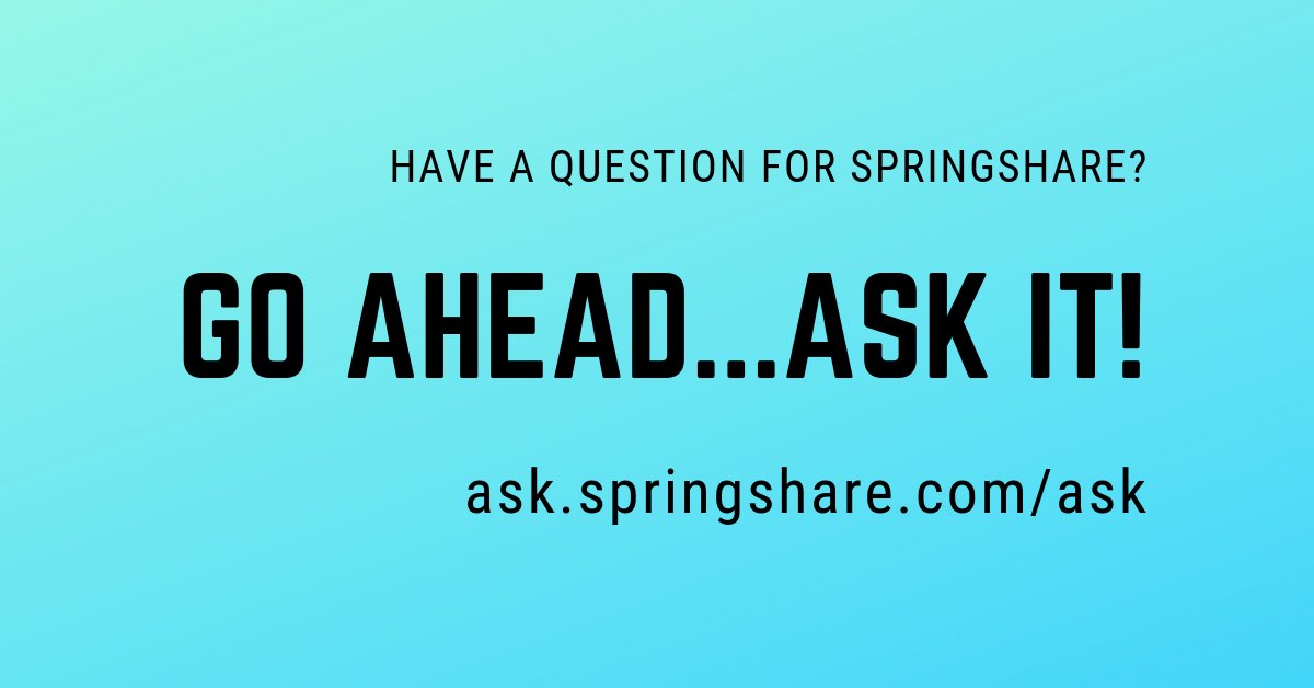 springshare's tweet image. Are you wondering How to Require Admins to Approve Time Off Requests in #LibStaffer❓ We&apos;ve got your answer! ask.springshare.com/libstaffer/faq… Have you been meaning to ask #Springshare a question❓ Ask it now ask.springshare.com/ask