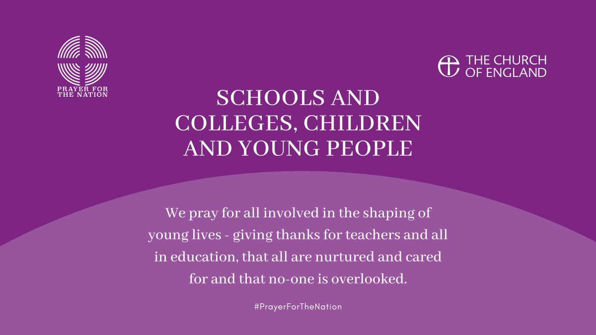 Join our #PrayerForTheNation, for children and young people.

We're calling the nation to pray at 6pm everyday.