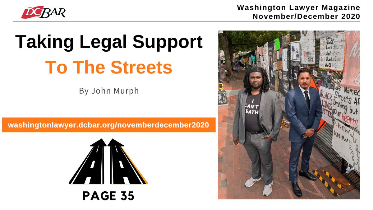 D.C. Bar (@dc_bar) on Twitter photo In June when police confronted #BlackLivesMatter protestors in D.C.'s Lafayette Square, attorneys like ๐ ๐ฎ๐ฟ๐พ๐๐ฒ๐ ๐๐ฎ๐ป๐ธ๐, a volunteer for <a href="/L4BLDC/">Law4BlackLivesDC</a>, & ๐๐ฟ๐ฎ๐ป๐ฐ๐ถ๐๐ฐ๐ผ ๐ ๐๐ป๐ฑ๐ฎ๐ฐ๐ฎ were on the scene to protect protestors' First Amendment rights. bit.ly/33vBGOa. In June when police confronted #BlackLivesMatter protestors in D.C.'s Lafayette Square, attorneys like ๐ ๐ฎ๐ฟ๐พ๐๐ฒ๐ ๐๐ฎ๐ป๐ธ๐, a volunteer for <a href="/L4BLDC/">Law4BlackLivesDC</a>, & ๐๐ฟ๐ฎ๐ป๐ฐ๐ถ๐๐ฐ๐ผ ๐ ๐๐ป๐ฑ๐ฎ๐ฐ๐ฎ were on the scene to protect protestors' First Amendment rights. bit.ly/33vBGOa.