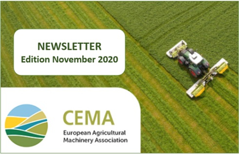 CEMAagri's tweet photo. The CEMA Newsletter for November is out! Read about our new President, #CAP, #MachineryDirective, #RoadCirculation for mobile machinery, the🐝#EUBeeAward Ceremony 🏆and much more!🚜🚜 Read &amp; subscribe! https://t.co/4kfF3gfb3G https://t.co/r6lWQ8ybiN