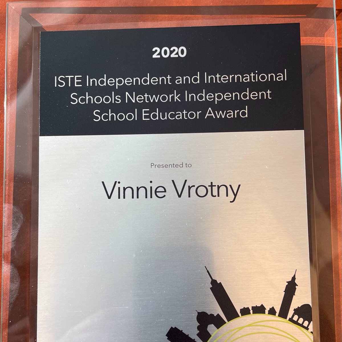 Honored to be recognized for my contributions to the Independent and International School Learning Network. #ISTE20 #iste2020 #iste20LIVE #notatiste