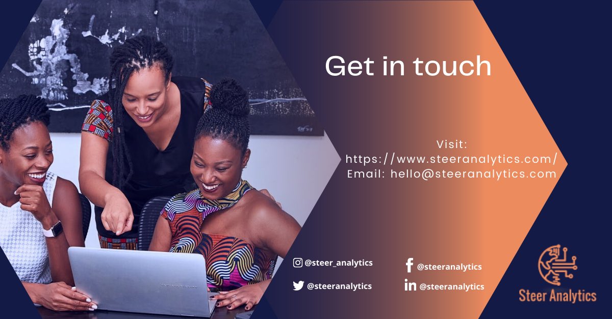 Many businesses in Africa are still to exploit the potential of data in driving business decisions. Are you one of them?

Get in touch with us today to learn more about your data and what use cases can best support your organisational goals.

#data #datadrivenbusiness #teamsteer