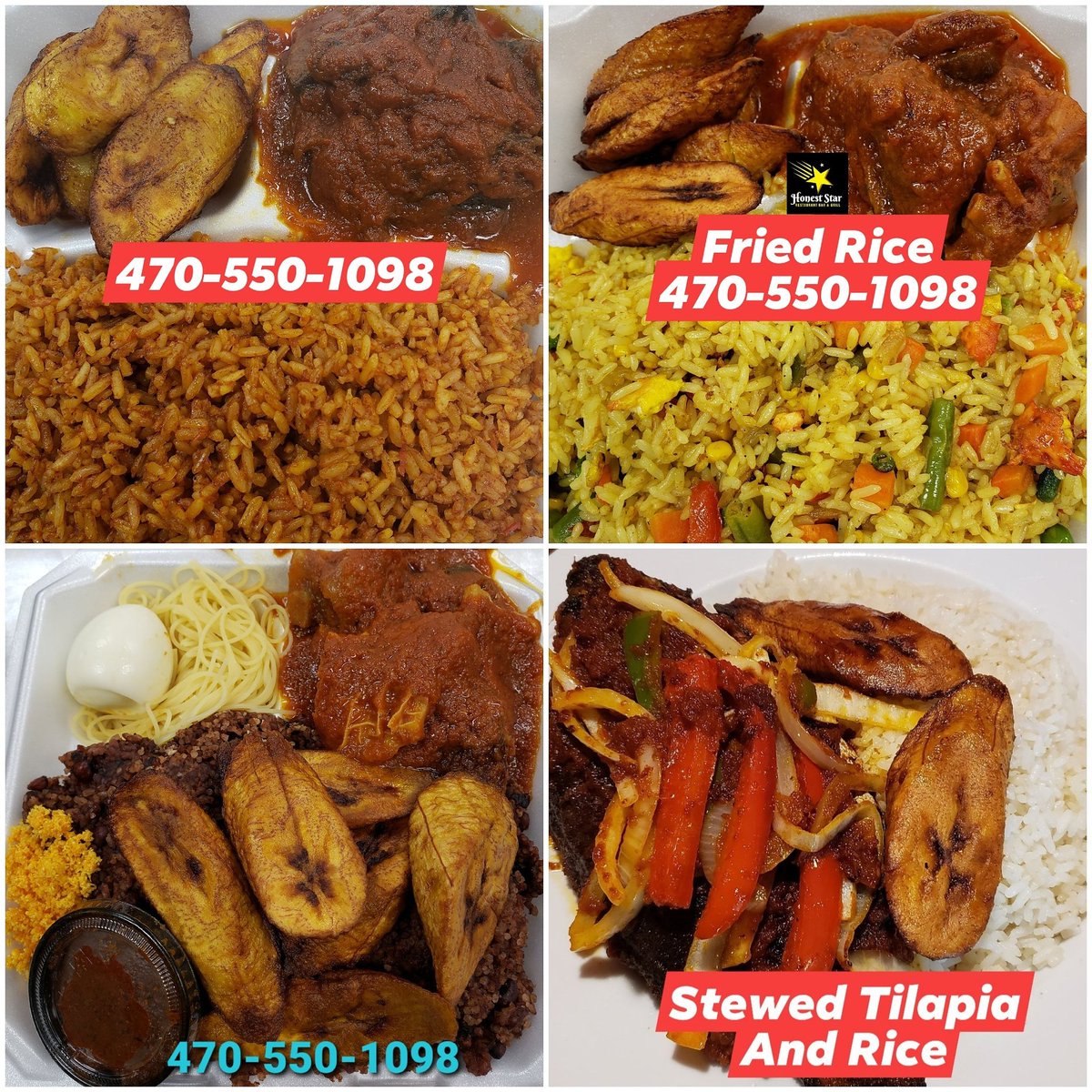 470-550-1098 😀😀😀
<a href="/HonestStarRest/">HonestStarRestaurant</a>
Honest Star Restaurant Bar &amp; Grill 
1848 Old Norcross Rd.
Lawrenceville, Ga. 30044
honeststarrestaurantbar.com
#Africanfood, #Ghanaianfood, #Nigerianfood, #finedining, #food, #restaurant, #lawrenceville, #gwinnett, #atlanta, #lounge.