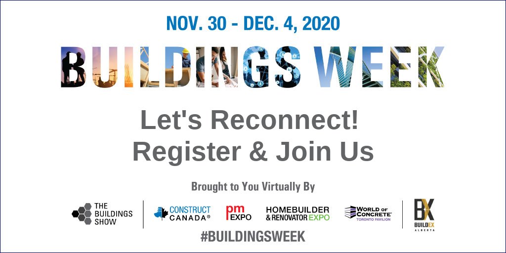 Can't wait to catch up with everyone at Buildings Week! #buildingsweek