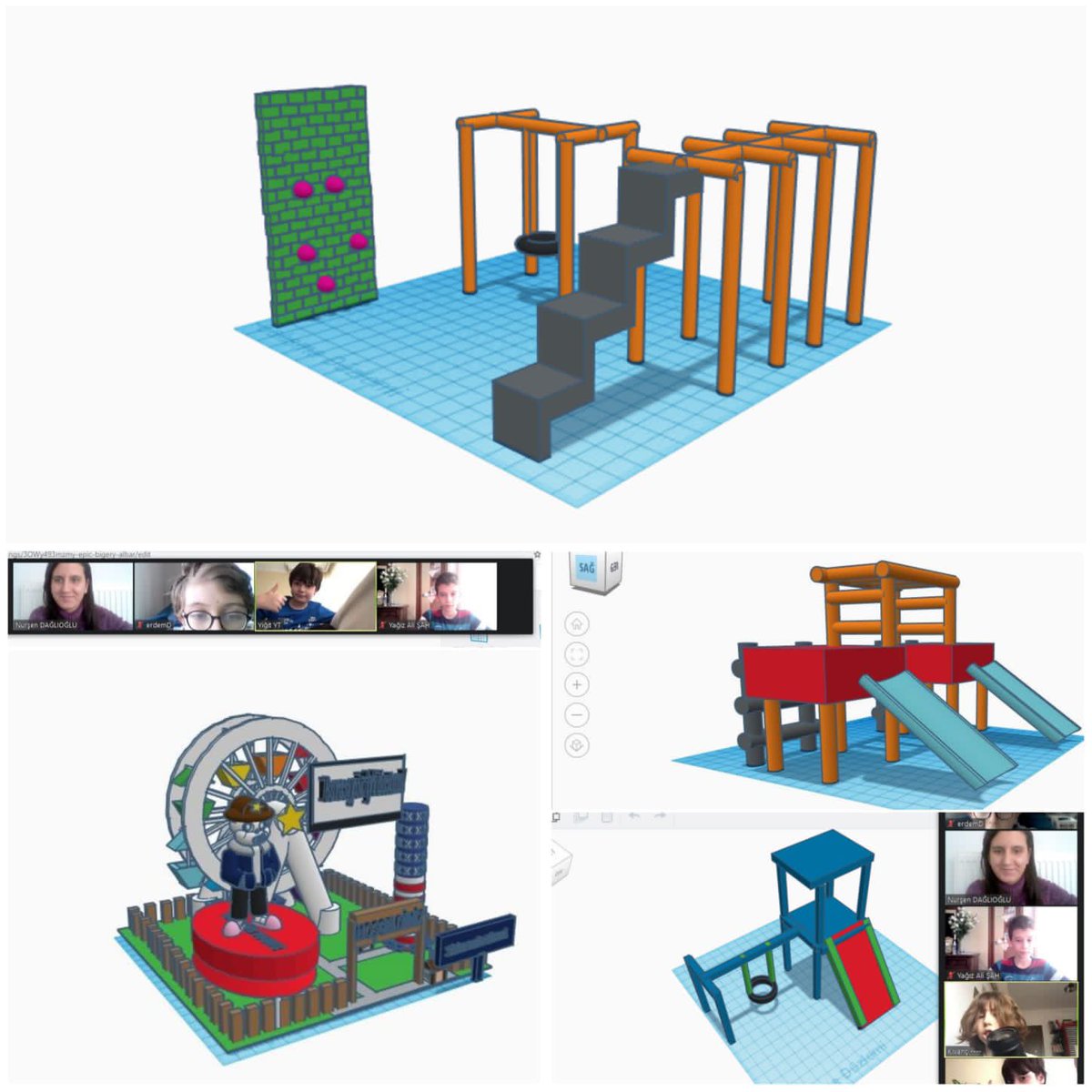 bahcesehir45's tweet image. "Üç boyutlu park tasarlıyorum "
🎡🎢🎠
Robotik Kodlama Kulübümüz Tinkercad uygulamasındaki üçboyut çalışmalarına bu hafta kendi parklarını ekledi. @fatlihann @nurdanzorer @duygubiyikoglu @busraaltuntasbk #heranimdabahcesehir
#codingbk