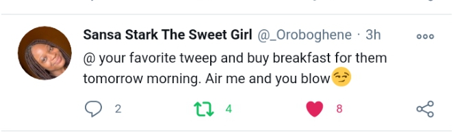 tunde_aina_'s tweet photo. @_Oroboghene Dinner is ready
Pls help RT when you see this.
#OzoXBrilaFM #VandaOutNow #LeonardoDiCaprio #crowdfunding #InvestWithHawkFunds https://t.co/MKgWpJytNZ