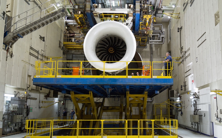 RollsRoyce's tweet image. Up and running! We’ve started our first engine ground test using 100% Sustainable Aviation Fuel (SAF), helping to lay the groundwork for full SAF certification. #PowerOfTrent #IntelligentEngine #NetZero ow.ly/3QO250CylBP