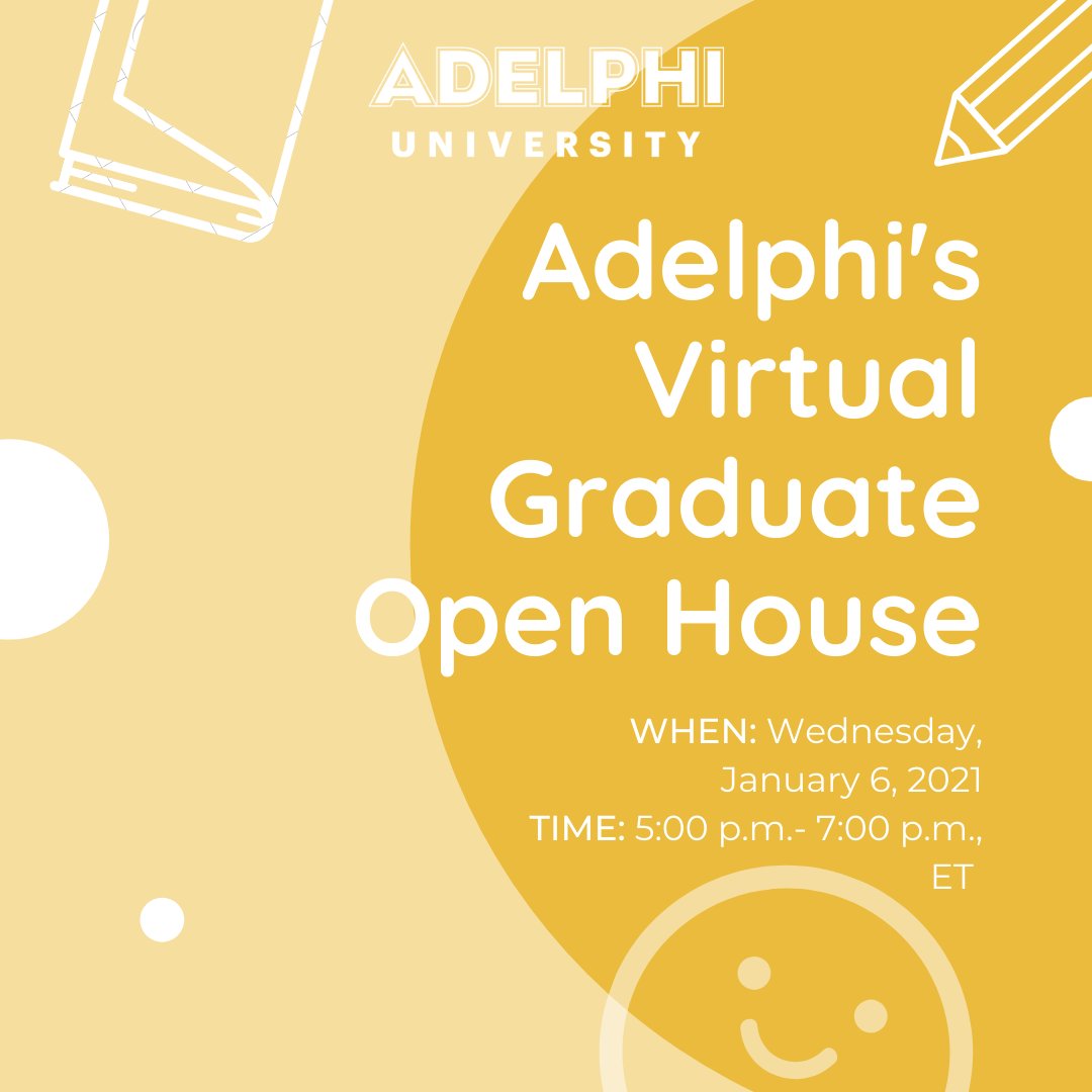 AdelphiNutriti1's tweet image. ✨Happy Monday✨ 
✔️Register now for Adelphi’s Virtual Graduate Open House at adelphi.edu/GraduateOH !!
#adelphiuniversity #adelphinutrition #graduateschool #nutrition #virtualopenhouse