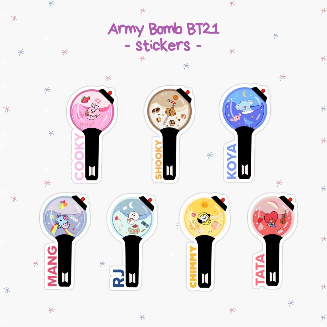 VioletMagicS's tweet image. ✨ Adesivos - Army Bomb BT21
- 7 uni.
.
💰Valor: R$3,00
.
#BTS #armybomb #BT21
