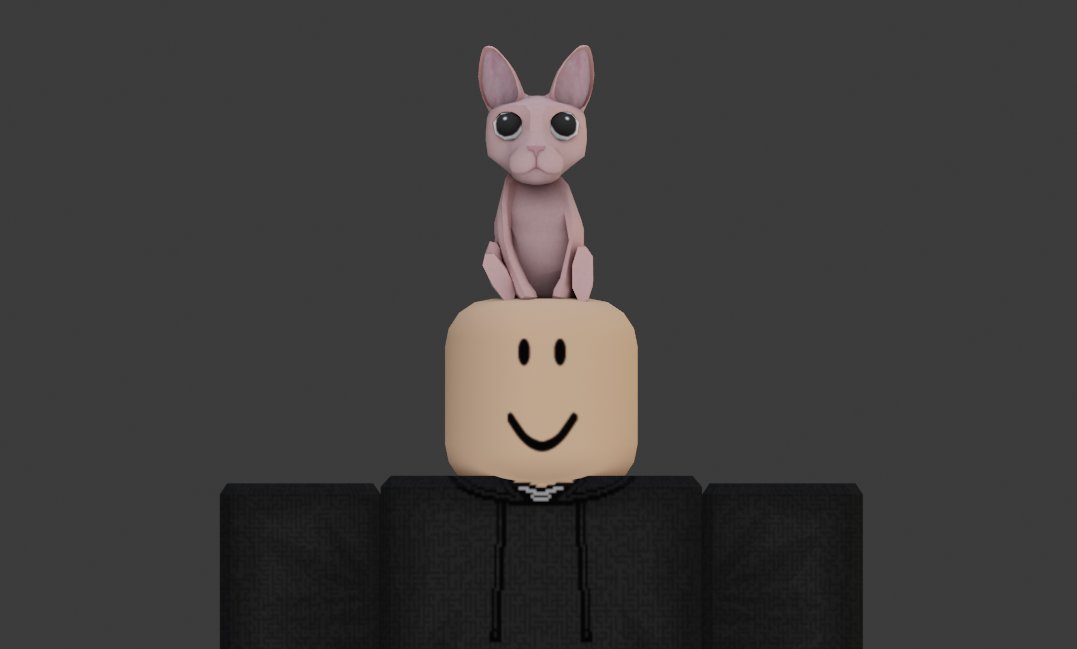 Ashcraft On Twitter My Next Ugc Wave Is Gonna Be Great With This Beloved Cat Robloxugc Robloxdev Roblox - cat as a hat roblox