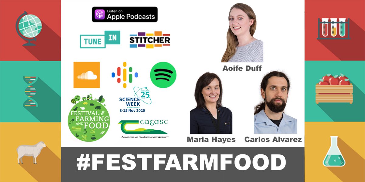 Tune into the newest episode of The Research Field podcast for #FESTFARMFOOD. Teagasc researchers discuss the topics of soil microbiome and soil health, seaweeds for foods and feeds as well as using insects as food. Watch here: bit.ly/TRFScienceWeek