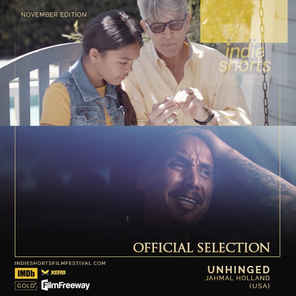 ShortsFilm's tweet photo. ISFF welcome ‘Unhinged’ a film by Jahmal Holland for the November Edition.

Congratulations!

———
Submit your film and get enter a chance to win CASH PRIZE for Best Film of the Month. 
Link in the Bio. 
———

#filmfreeway #filmmaker #filmfestival #officialselection #shortfilm https://t.co/IaWfCzQSzI