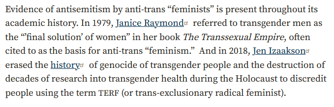 Transphobia has ALWAYS been about antisemitism. They're rooted in the same recruitment narratives.  http://politicalresearch.org/2019/02/20/racism-in-anti-trans-feminist-activism