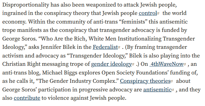Transphobia has ALWAYS been about antisemitism. They're rooted in the same recruitment narratives.  http://politicalresearch.org/2019/02/20/racism-in-anti-trans-feminist-activism