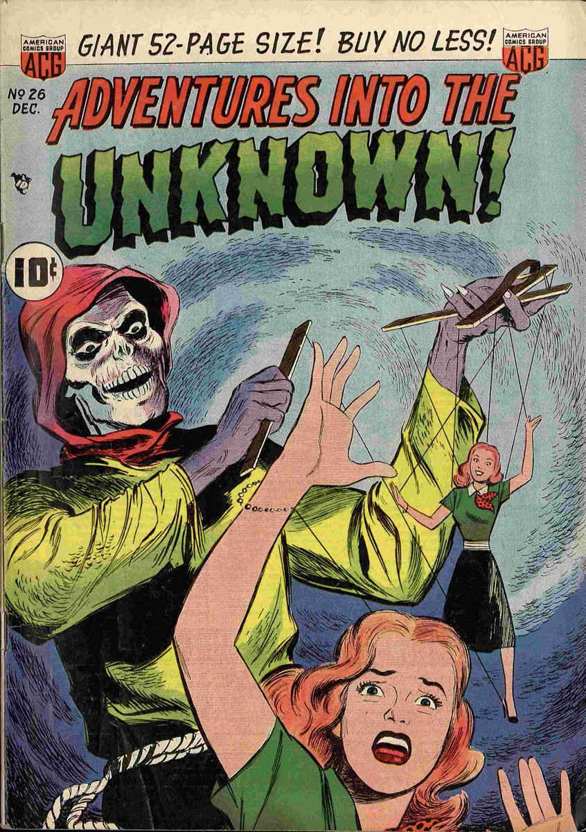 Adventures into the Unknown! A real horror comic book classic. #comics #comicbooks #horror #comicbook #HorrorArt