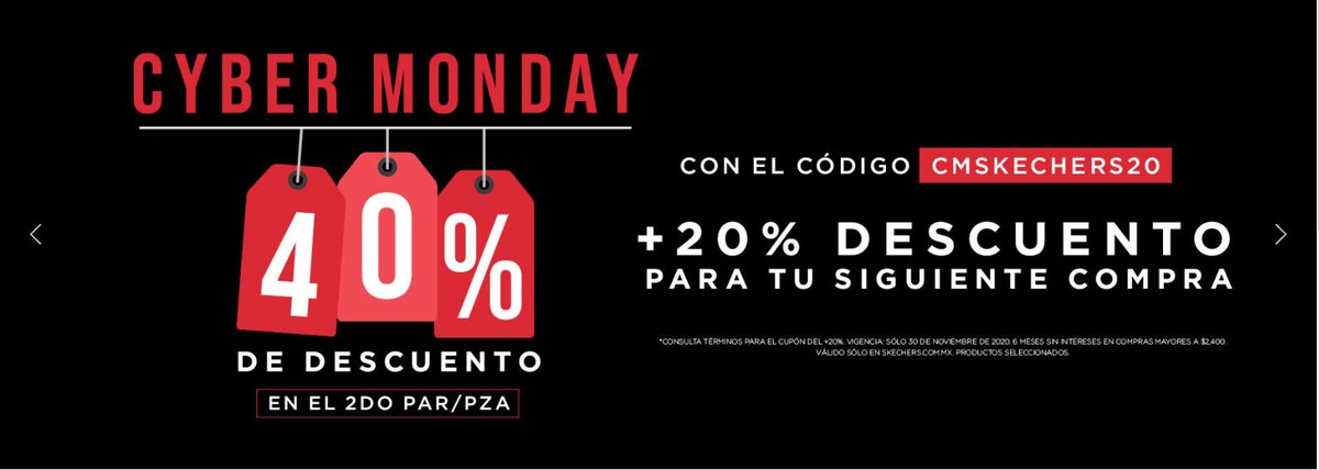 Conciliar Naturaleza Absorber Cazaofertas on Twitter: "Código Skechers Cyber Monday 2020: 40% de  descuento en tu segundo par + 20% de bonificación https://t.co/IQmKTxYMkT  #Oferta #promocion #México #ofertas #promociones #descuentos #Cazaofertas  https://t.co/zoeLE1xK86" / Twitter