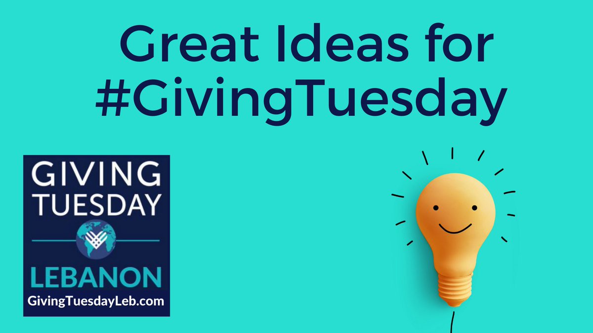 GivingTuesLeb's tweet photo. Ways to get involved on #GivingTuesday
-Share kindness with your neighbors.
-Volunteer virtually or share your talents
-Give your voice to a cause that matters to you
-Give to your favorite cause or a fundraiser to help those in need.
-Join the movement - https://t.co/cT7m3aBK3i https://t.co/UP0steacBA
