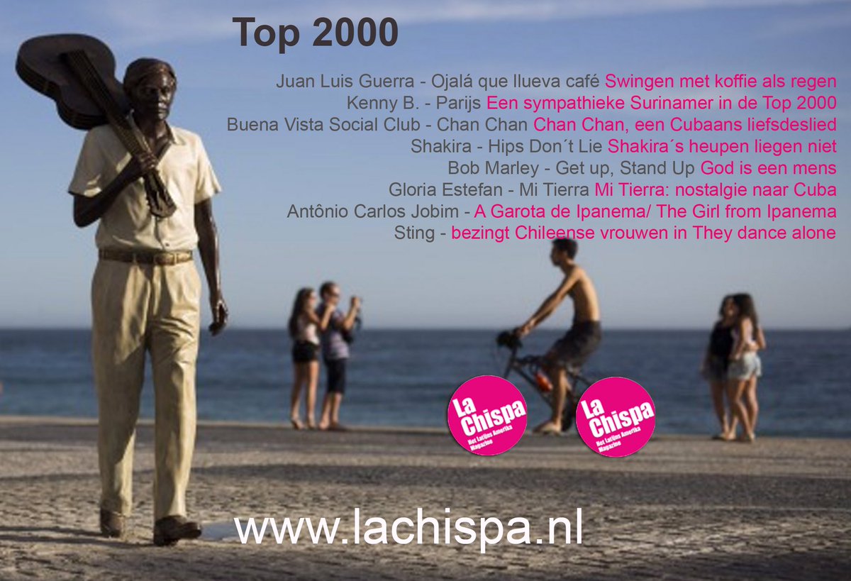 Meer Música Latina in de Top 2000! Leuke, ontroerende, onthullende en swingende artikelen in La Chispa.