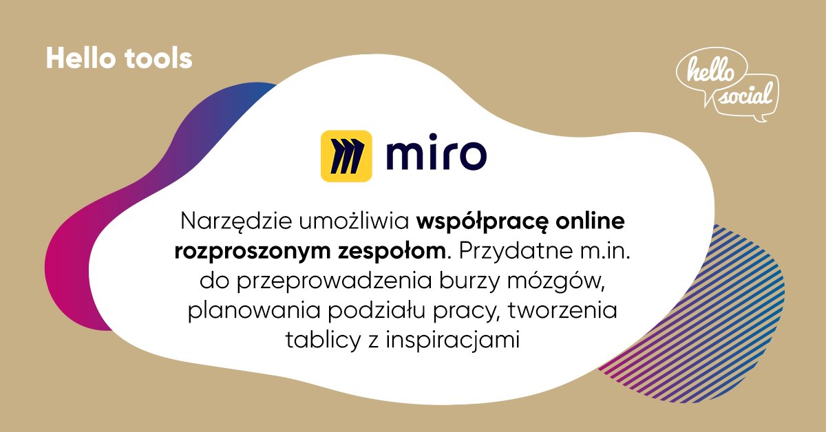 hellosocial_pl's tweet image. Burza mózgów, kiedy wszyscy pracują na home office, jest niezłym wyzwaniem – wiemy to z autopsji. 😉 Jednak nie ma rzeczy niemożliwych! Grunt to dobra organizacja. I tutaj z pomocą przychodzi darmowe narzędzie, jakim jest Miro.

#hellotools #homeoffice #online #agencylife