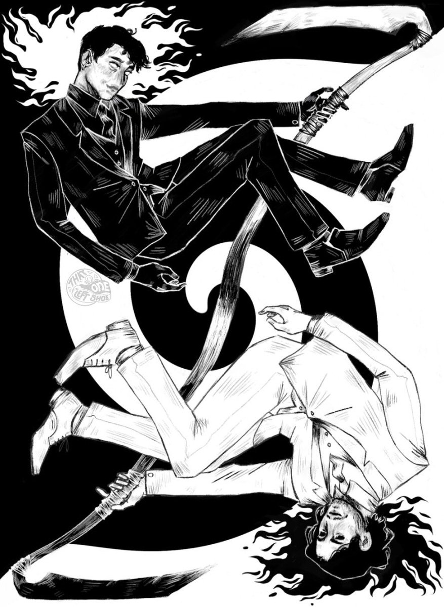 thatoneleftshoe's tweet photo. I know it’s late but I miss these idiots 🤍🖤 #UnusAnnusFanart #unusannusoutofcontext #UnusAnnus #markiplier #crankgameplays #MementoMori #ethanmark https://t.co/mZRO4wKTrA