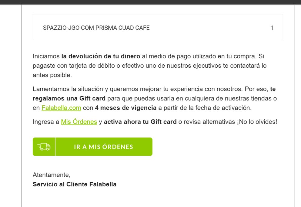 omarmeloaros's tweet photo. @FalabellaAyuda  me han llegado dos correos  y no encuentro la famosa gif card, necesitomi dinero desde septiembre, el ante posible ...¿cuanado será¨? jajaja no le creo nada #Falabella @SERNAC https://t.co/OyYLFNQiXu