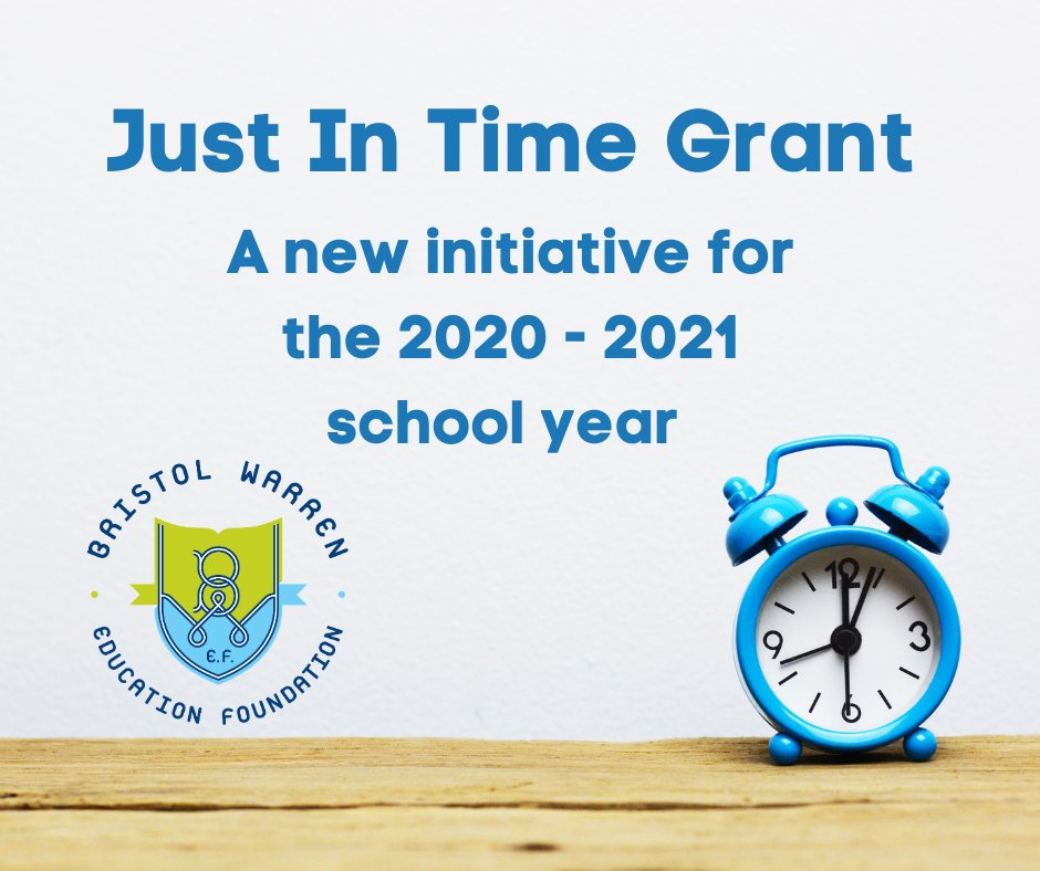 BWEdFoundation's tweet image. The impacts of COVID-19 are apparent throughout our community, including the schools and classrooms of @BWRSD. To that end, we are excited to introduce the "Just In Time Grant Program," a program available for the 2020-21 school year. For more info visit bit.ly/3mn7z2U