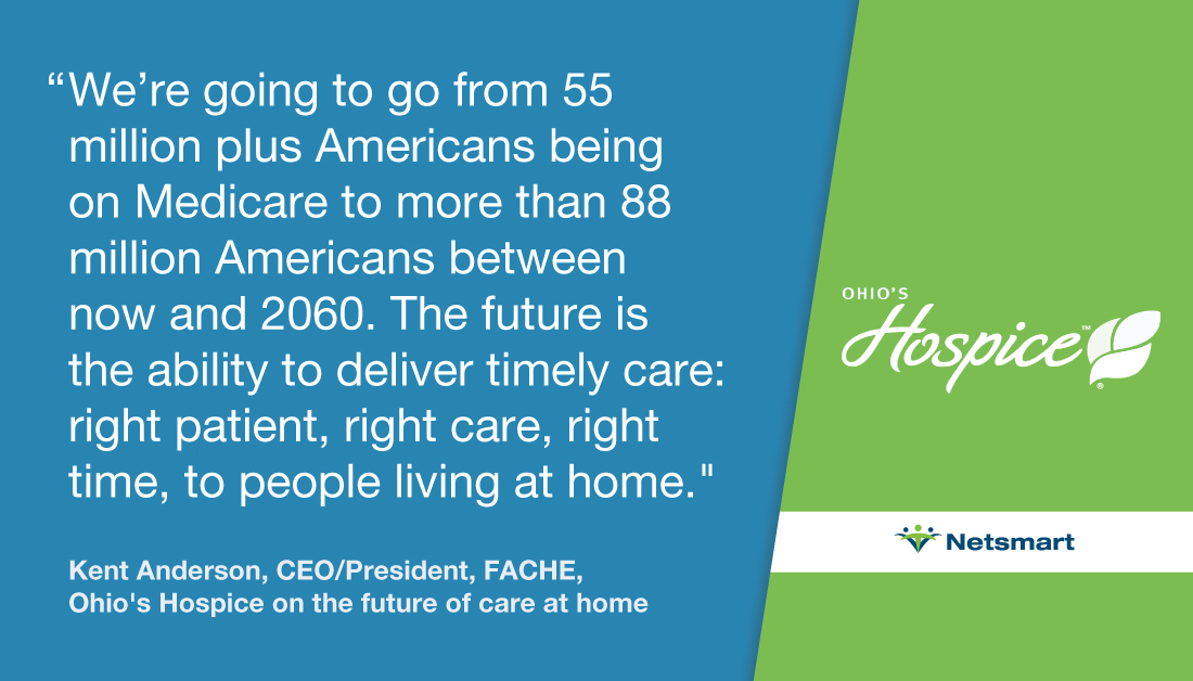 NetsmartTech's tweet photo. Powerful remarks shared by @OhiosHospice President & CEO, Kent Anderson, at #LeadingAge20 puts the future of #HomeCare in perspective for all. Read more: https://t.co/8BpN7DxDq2 @LeadingAge #HomeCareHospiceMonth #NHPCM #HAPC https://t.co/6VOOjL4TE6