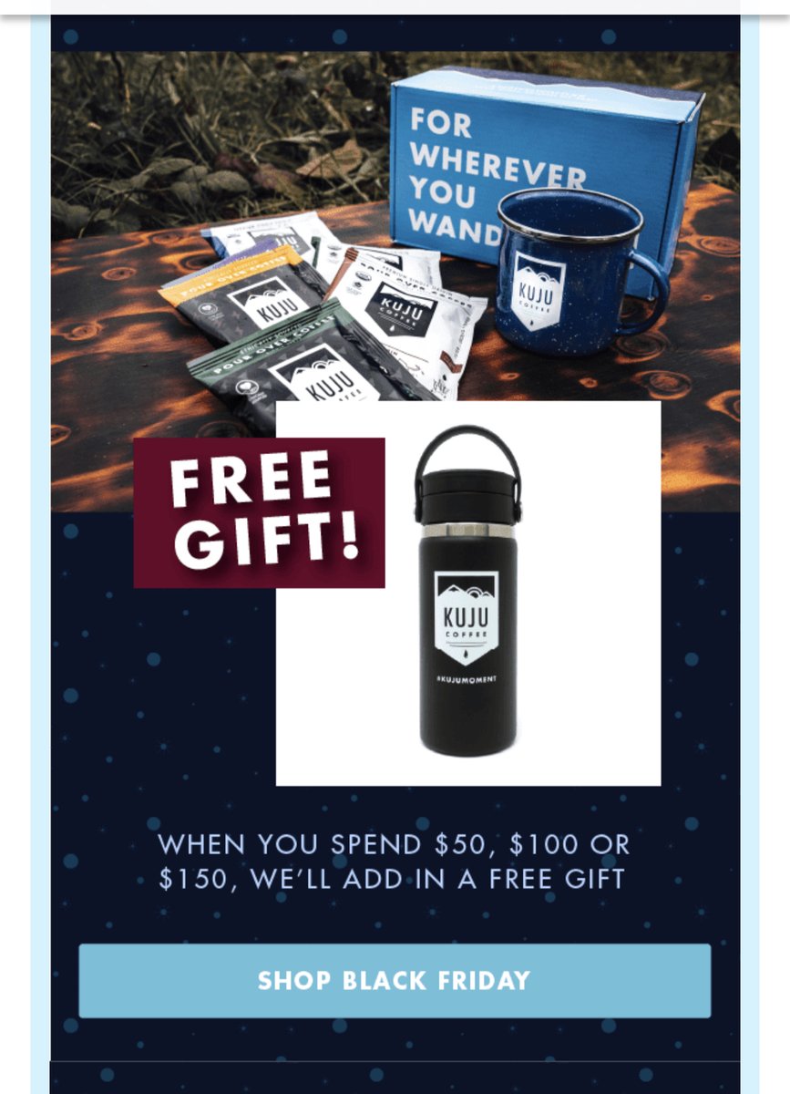 Last Day to get your FREE Gift!
#Blackfriday #cybermonday #GWP #coffee #kujucoffee #pourover #pourovercoffee #kujumoment #forhwhereveryouwander https://t.co/QLyePMOQAy