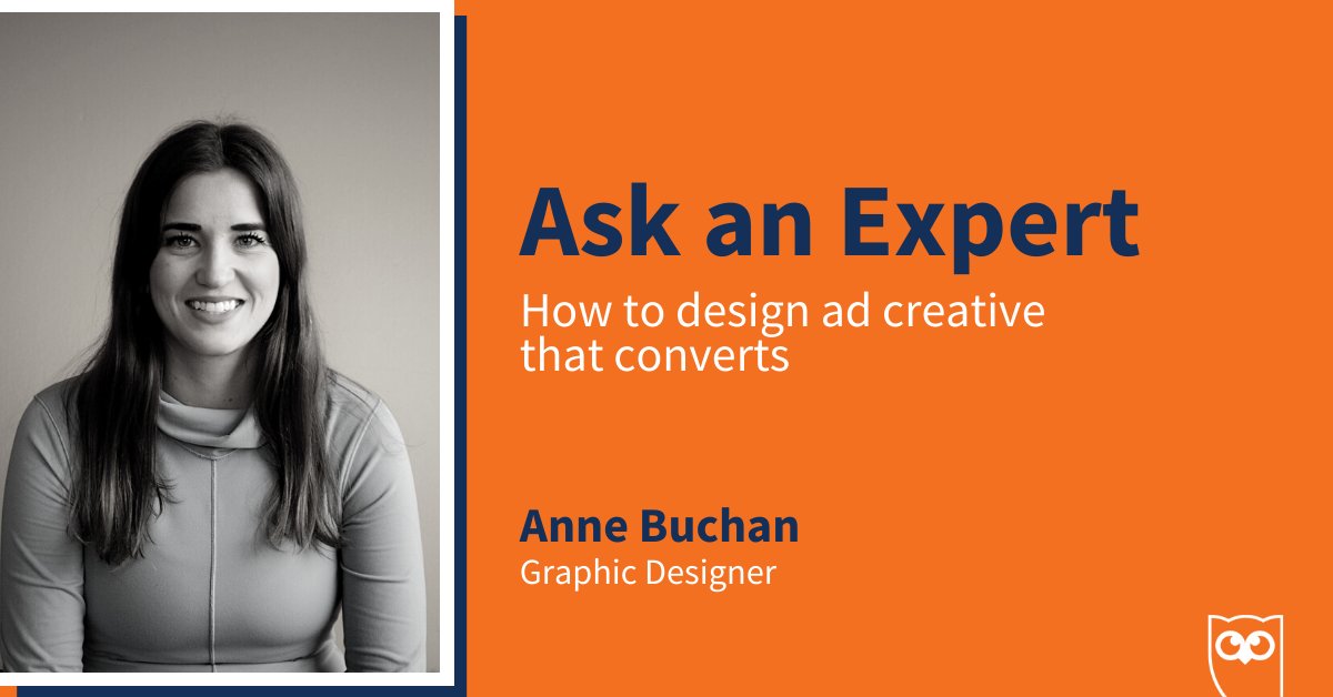 hootsuite's tweet photo. How can you design social media ads that make your audience go...😲🤑😍 

In episode 2 of #AskAnExpert, we'll be sitting down with Anne to find out how to design ad creative that (actually) converts 🎨

Ask your questions below👇  Video coming soon...⏰ https://t.co/HWYVItHmRe