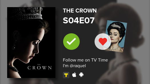 Iizziebennett's tweet photo. I've just watched episode S04E07 of The Crown! #tvtime https://t.co/zbzSrZYnOr https://t.co/WMoXcLz2Wn